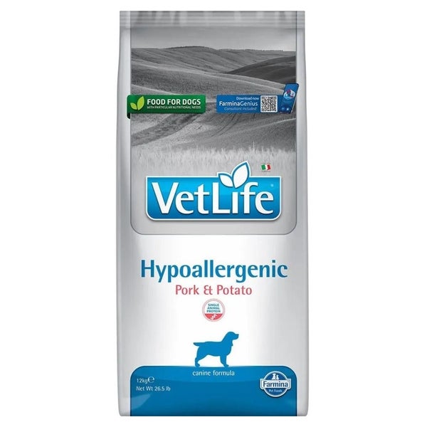 FARMINA VetLife Hypoallergenic Pork Potato 12 kg