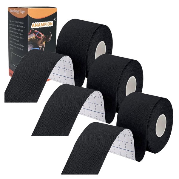 ANAMPION Kinesiotapes 3er Pack (5cmx5m) - Wasserfestes Sporttape für Muskeln &