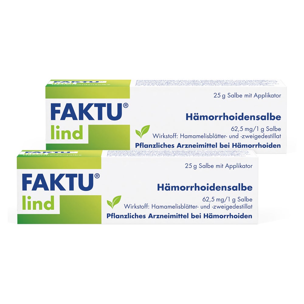 Faktu lind Hämorrhoidensalbe Doppelpack 2X25 g