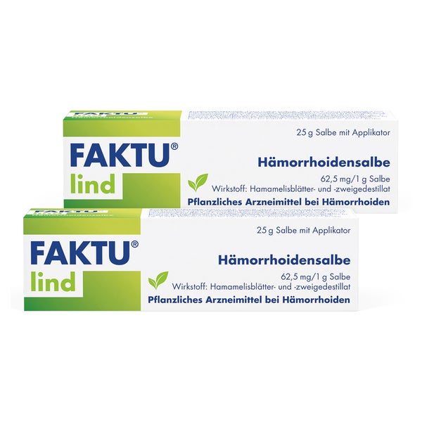 Faktu lind Hämorrhoidensalbe Doppelpack 2X25 g