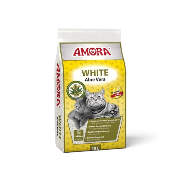 AMORA Katzenstreu White Compact 15 l