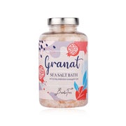 Badefee Badesalz Granat – Meersalzkristalle mit fruchtigem Granatapfelduft 500 g