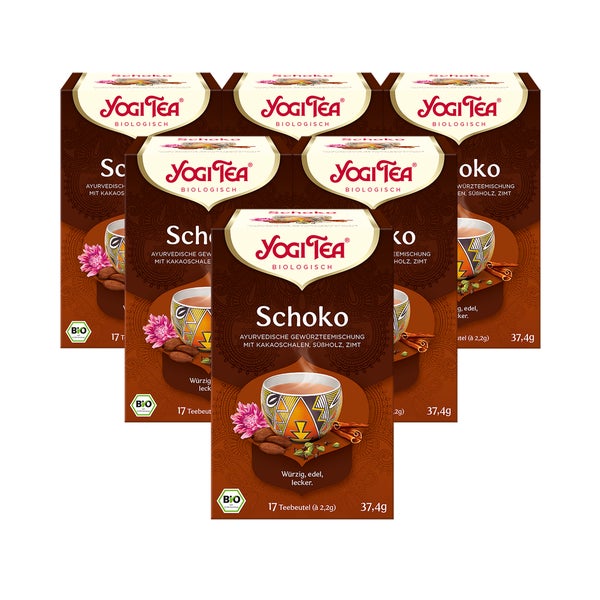 Yogi Tea - Schoko Bio Gewürztee | 6 x 37,4g 6x17 St