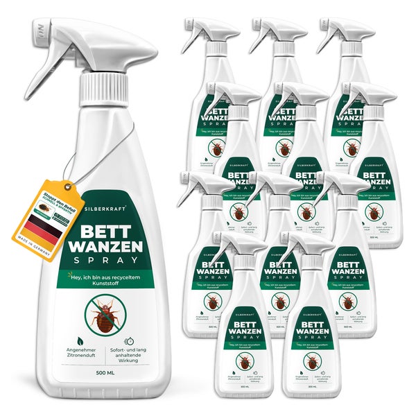Silberkraft Anti Bettwanzen Spray 12 x 500 ml 6000 ml