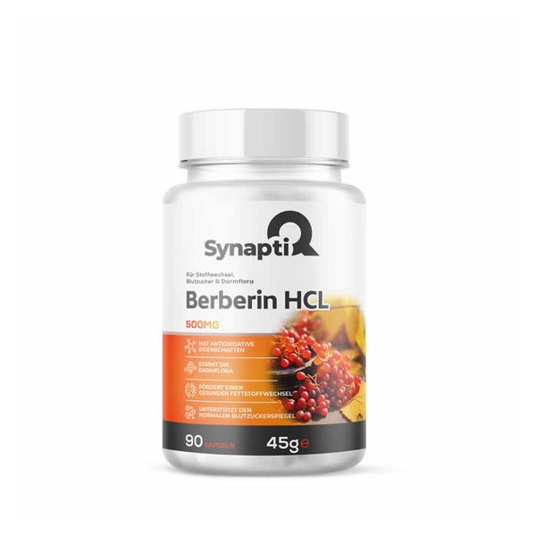 SynaptiQ® Berberin HCL – Stoffwechsel, Blutzucker & Darmflora 45 g