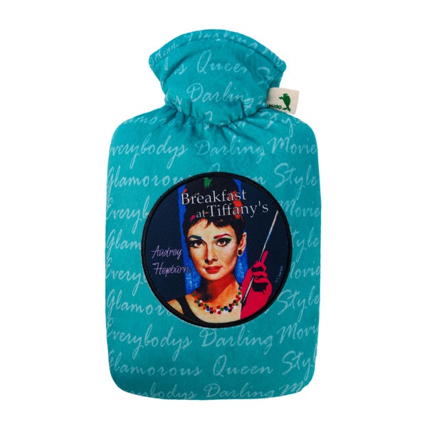 Wärmflasche Klassik 1,8 l mit Nickibezug "Movie" Audrey Hepburn