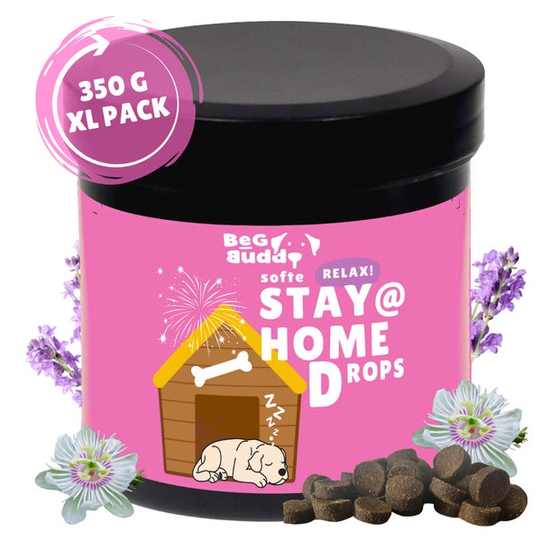 STAY HOME Relax Snack für Hunde mit Baldrian, Beruhigung 350 g