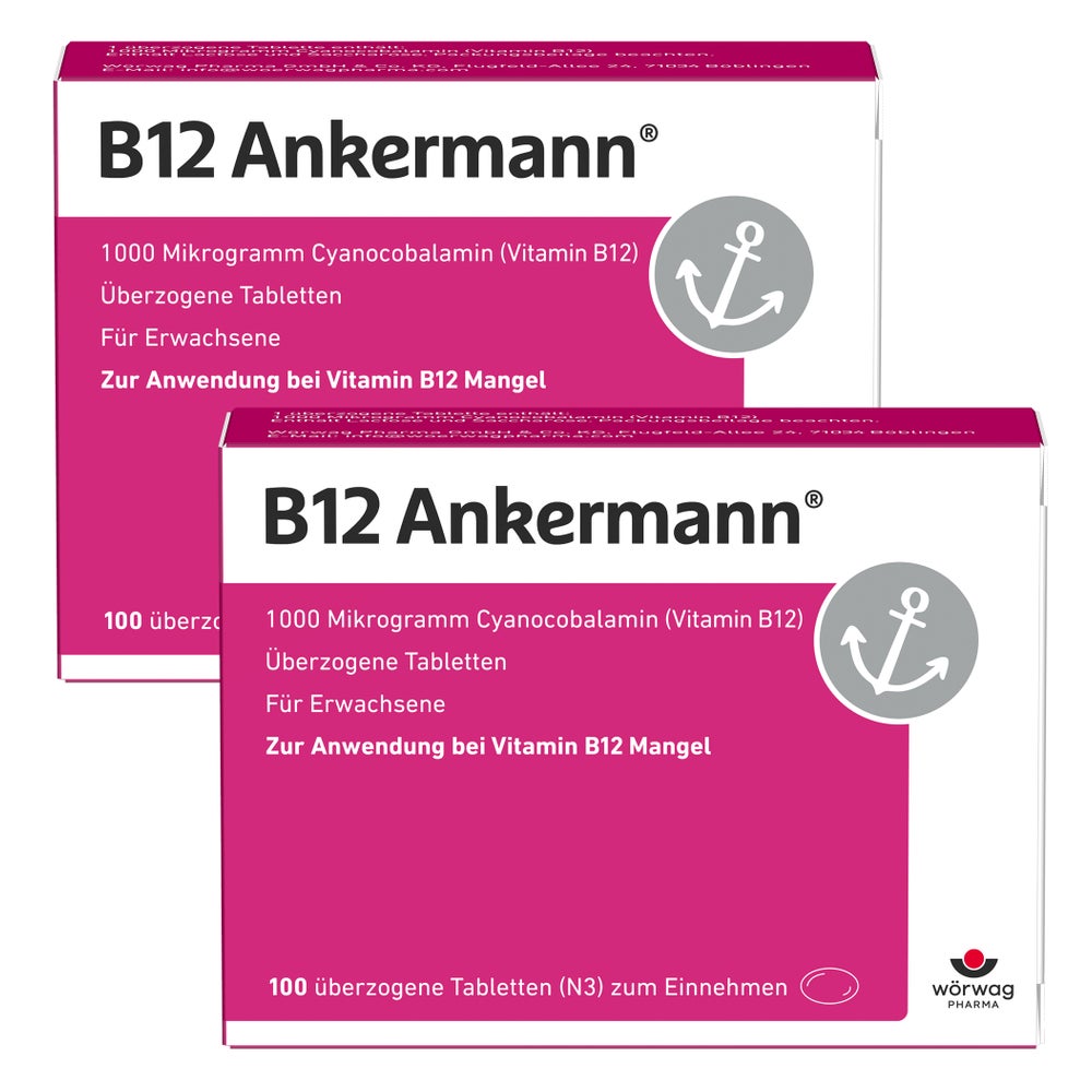 B12 Ankermann 1.000 µg Tabletten Doppelp 2X100 St