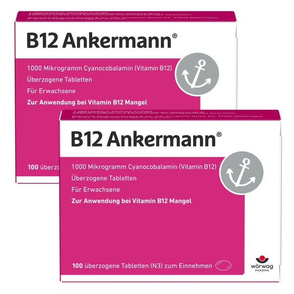 B12 Ankermann 1.000 µg Tabletten Doppelp 2X100 St