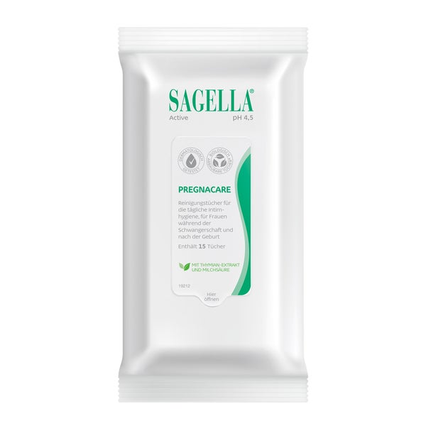 Sagella Active Pregnacare Reinigungstücher 15 St