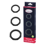 MALESATION - Diamond Cock Ring Set 3 St