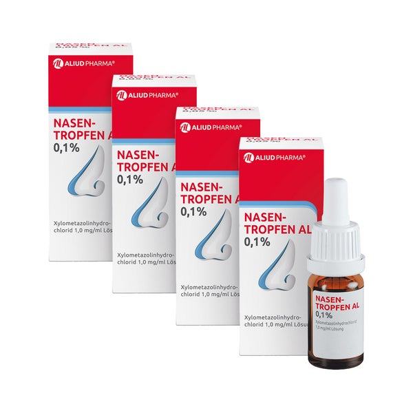 Nasentropfen AL 0,1% 4er Set 4X10 ml