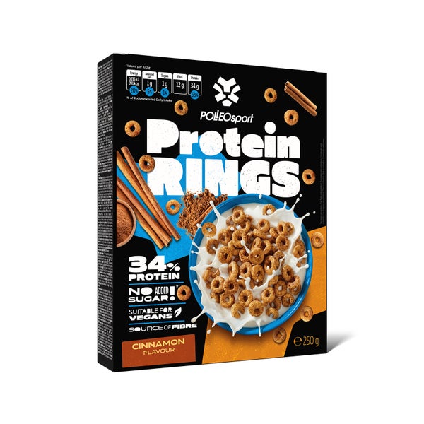 Polleo Protein Rings, 250 g, Cinnamon 250 g