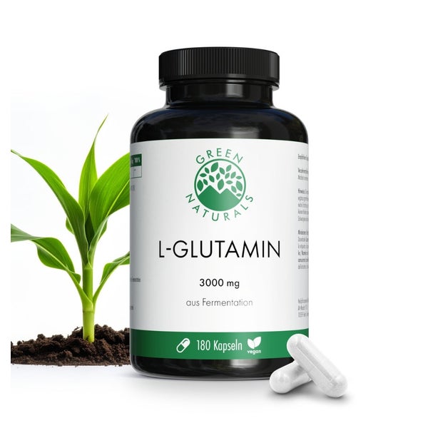 GREEN NATURALS L-Glutamin 3.000 mg vegan 180 St