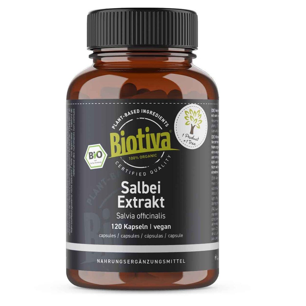 Biotiva Salbei Extrakt Kapseln Bio 60 g