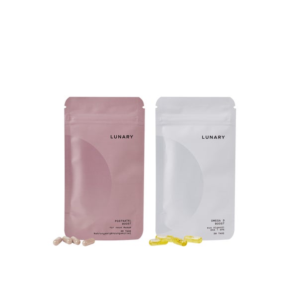 LUNARY Postnatal Boost - für Frauen während der Stillzeit, mit Folsäure, Omega-3, Eisen 2x30 St