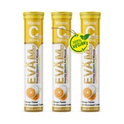 EVÄM Vitamin C 1000 mg Brausetabletten Orange 3er Pack 60 St