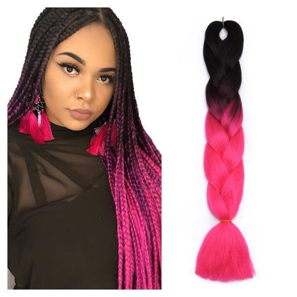 Haarverlängerung Braiding 24 Inch (Pack of 1) Schwarz bis Pf 1 St