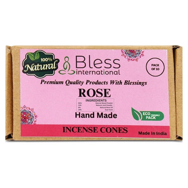 Räucherkegel Rose Handgedippt Bio Chemiefrei Rose Pack Of 10 1 St