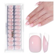 Künstliche Nägel Press On French Hellrosa Pale Pink 1 ml (1e 1 St