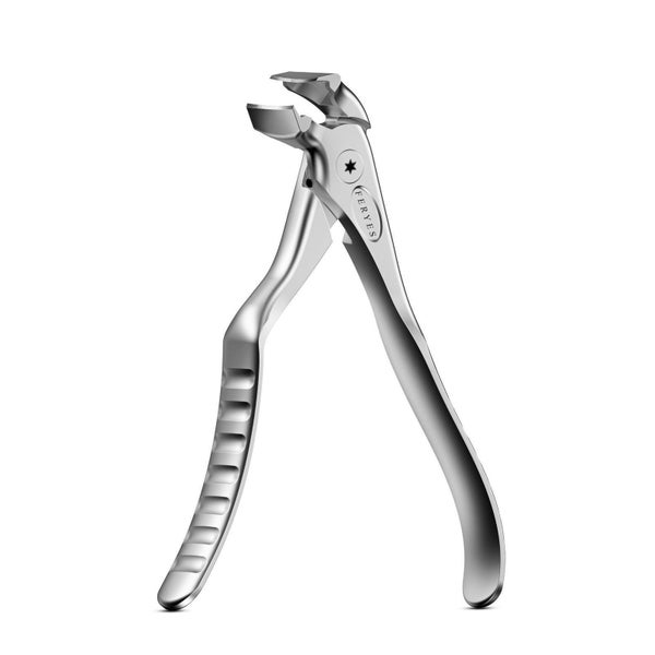 FERYES Ergonomischer Zehennagelknipser mit langem Griff und Fänger für dicke
