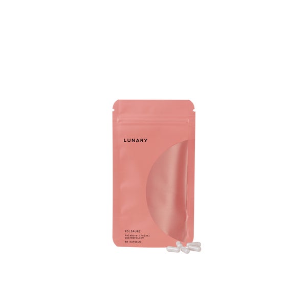 LUNARY Folsäure (Folat) Boost Quatrefolic® - bioaktiv, 60 Kapseln 30 St