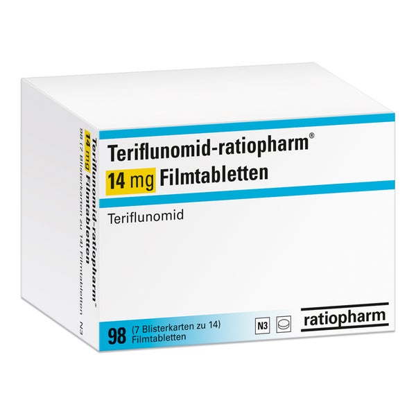 Teriflunomid-ratiopharm 14 mg Filmtablet 98 St