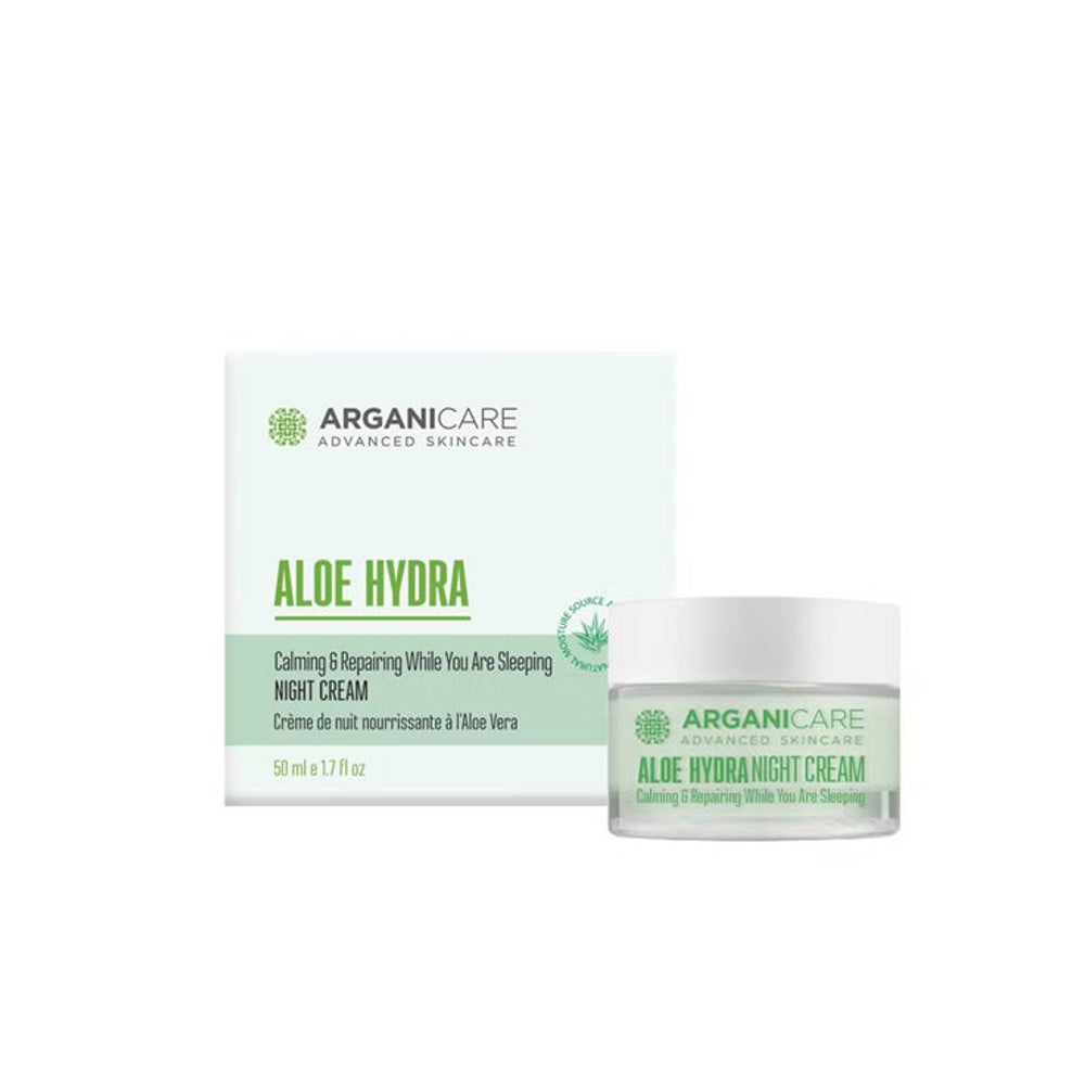 Arganicare Nährende und regenerierende Nachtcreme - Alle Hauttypen - Aloe Vera 50 ml  St