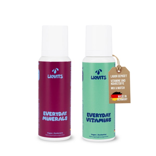 LiqVits Be Healthy (Vitamine A-K, Eisen+ Spurenelemente) Set 300 ml