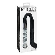 Icicles - Glasdildo mit Lederriemen "Icicles"