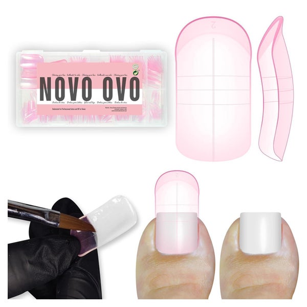 Dual Forms Zehennagel 300 Polygel 15 Toe Nail Dual Form Pink 1 St