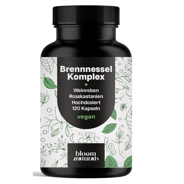 Brennnessel Kapseln - 120 Kapseln - Bloom Naturals 120 St