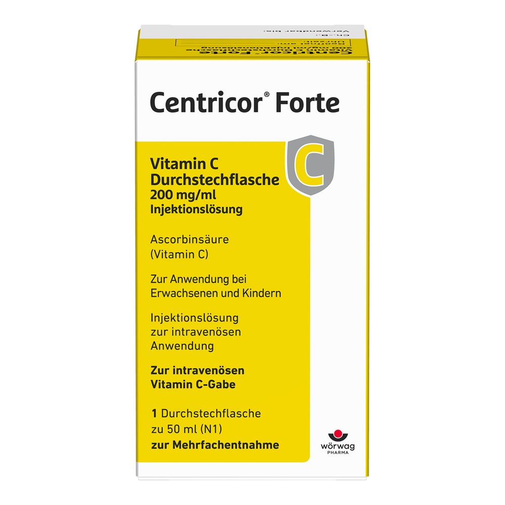 Centricor Forte Vitamin C Dstfl.200mg/ml Inj 1X50 ml