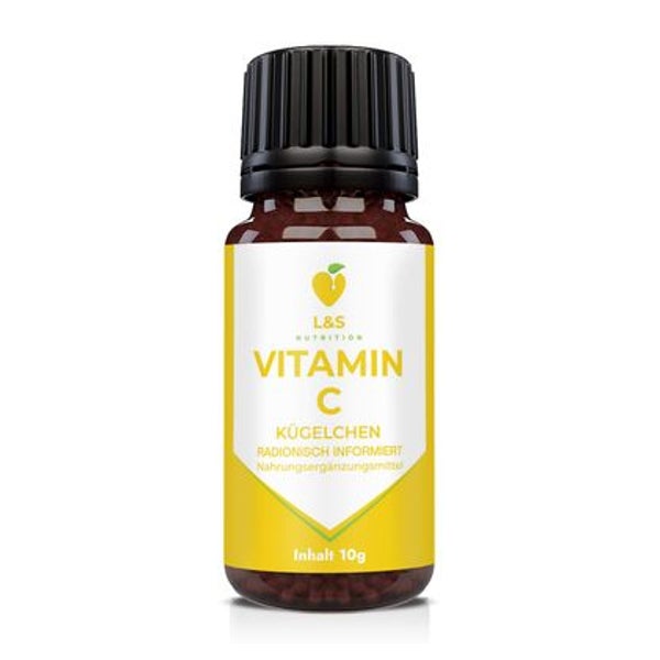 LS & C Nutrition | Vitamin C Kügelchen | rein natürlich 10 g