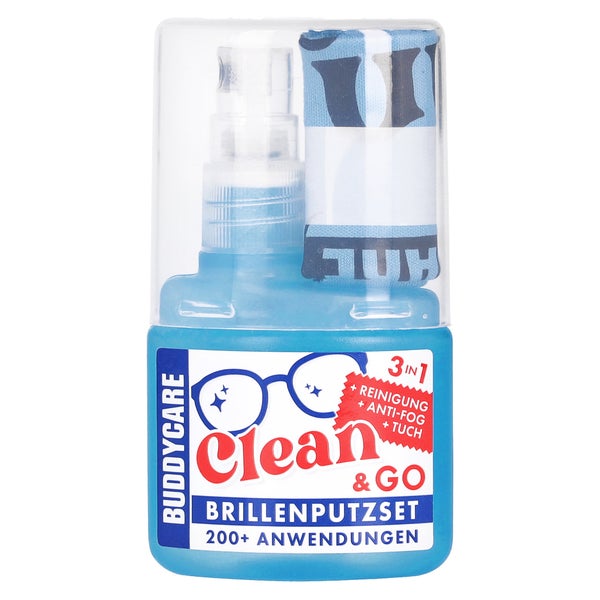 BUDDYCARE Clean & Go Brillenputzset 3 in 1 30 ml