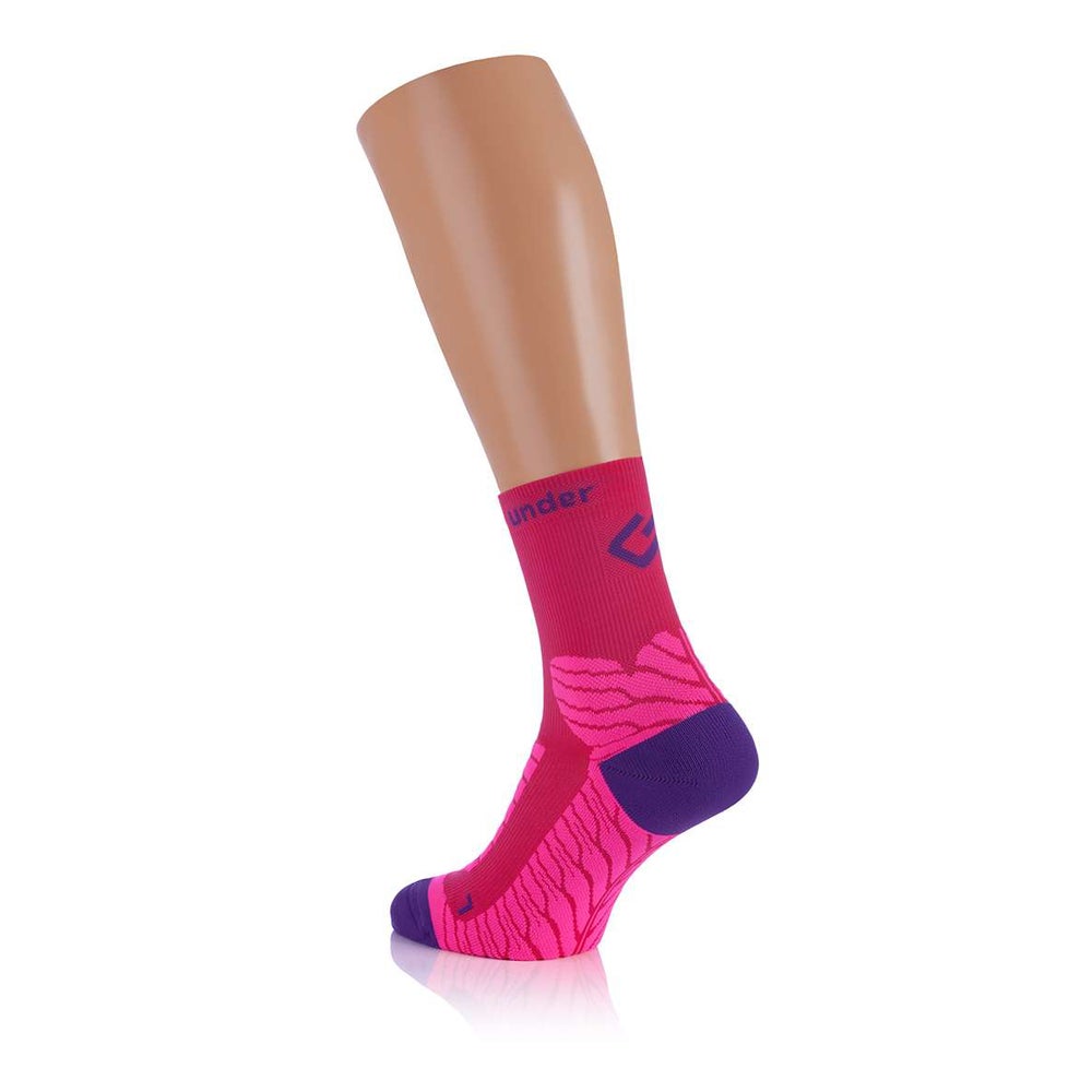 UNDER PRESSURE SOCKX | halbhohe Socken mit Kompression (1 Paar) 35-38 / pink 2 St