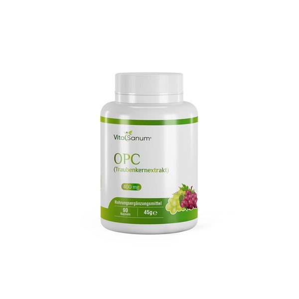 VitaSanum® - OPC (Traubenkernextrakt) 400 mg 90 Kapseln  St