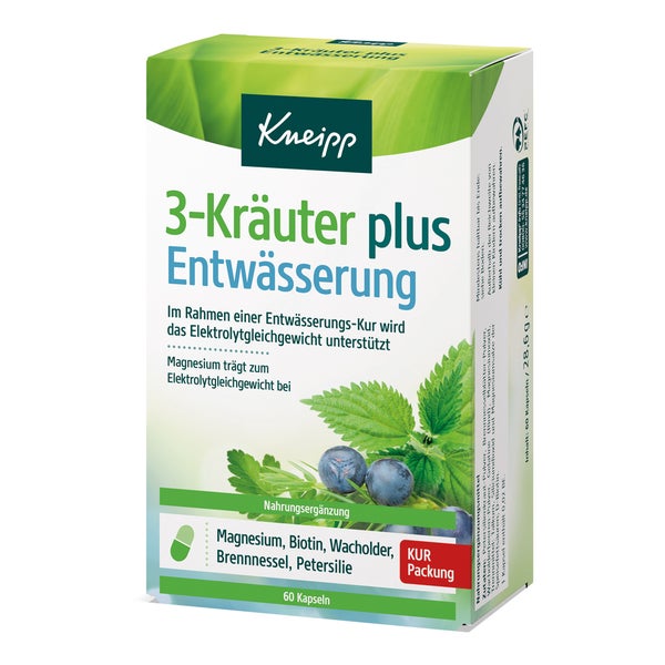 KNEIPP 3-Kräuter Entwässerung plus 60 St