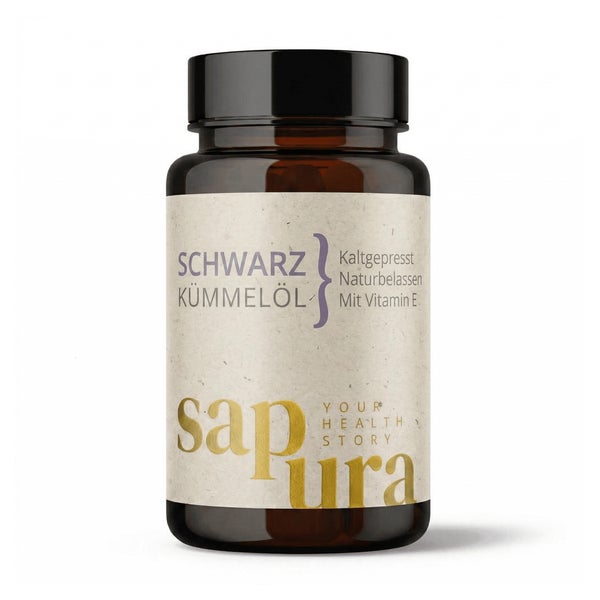 Schwarzkümmelöl Kapseln 1.000mg | Kaltgepresst | Thymochinon 60 St