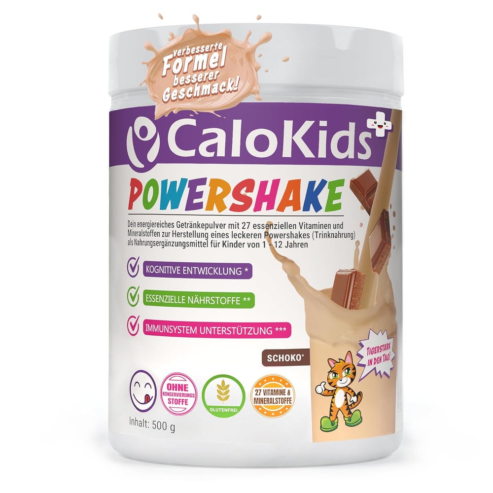 Calokids+ Powershake Trinknahrung Schokolade Plv. 500 g