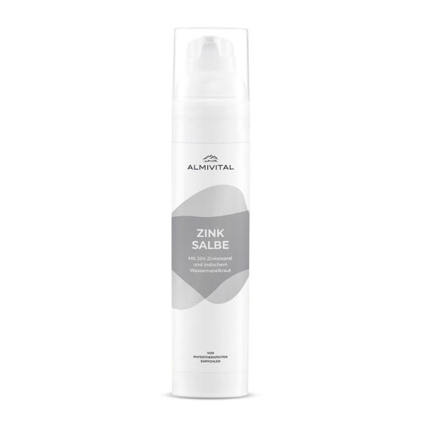 ALMIVITAL Zinksalbe – Mit hohem Zinkgehalt und indischem Wassernabelkraut für intensive Hautpflege 200 ml