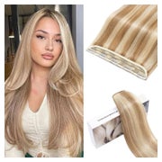 Haarverlängerungen Echthaar 55 cm #12 613 Light Golden Brown 1 St