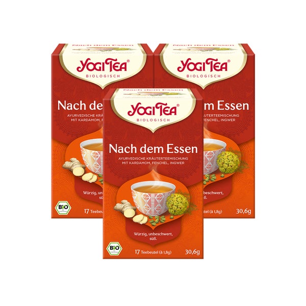 Yogi Tea - Nach dem Essen Bio Kräuterteemischung | 3 x 30,6g 3x17 St