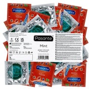 Produktabbildung: Pasante Mint Kondome erfrischend aromatisiert 144 Stück (144 Kondome) 144 St
