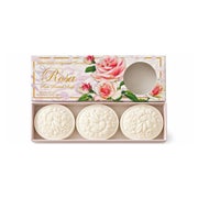 Saponificio Artigianale Fiorentino Rosa Seifen Geschenkset – Rosenduft – Made in Italy 375 g