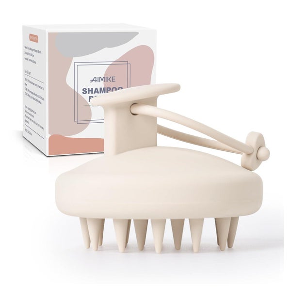 AIMIKE Silikon Kopfhaut Massagebürste Shampoo Bürste für Haa 1 St
