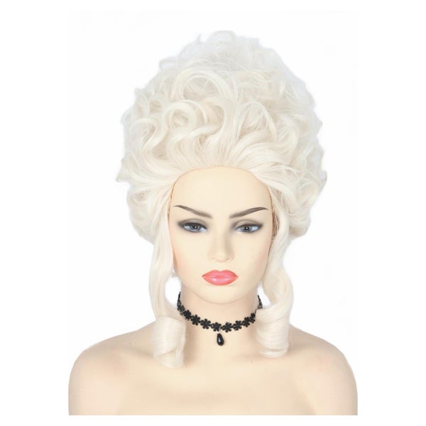 Perücke Beehive Bienenstock Damen Vintage Barock Locken Blon 1 St