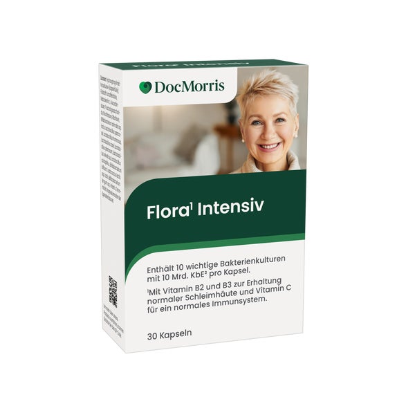 DocMorris Flora Intensiv - 10 Bakterienstämmen mit 10 Mrd. KbE je Kapsel, 30 St