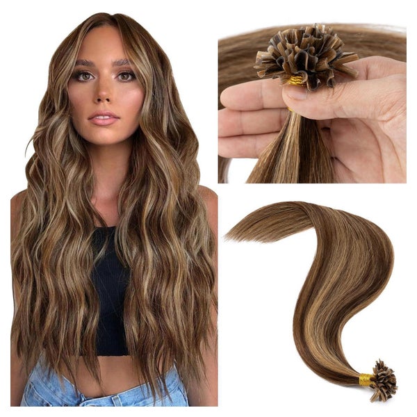Extensions Echthaar Bondings 50 cm-50g 4P27 Mittelbraun Dunk 1 St