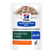 HILL'S PRESCRIPTION DIET Feline m/d diabetes + weight management mit Huhn 12x85 g 1,02 kg